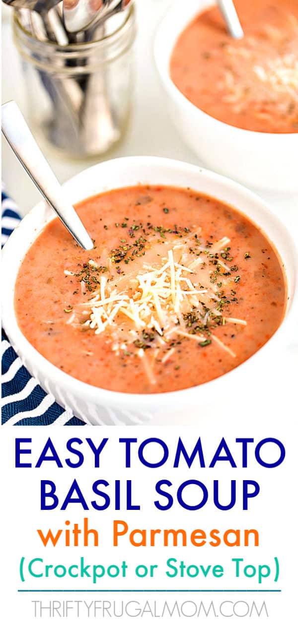 Easy Tomato Basil Soup crockpot