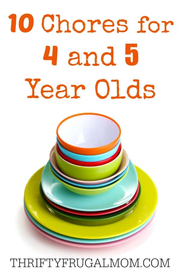 Chores for 4 & 5 Year Olds