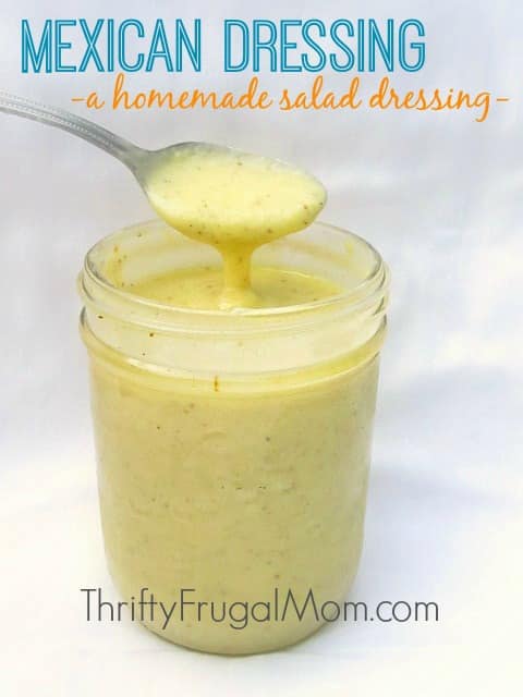 This creamy homemade salad dressing is made with simple, basic ingredients and goes well with nearly any salad! I love how easy it is to make!