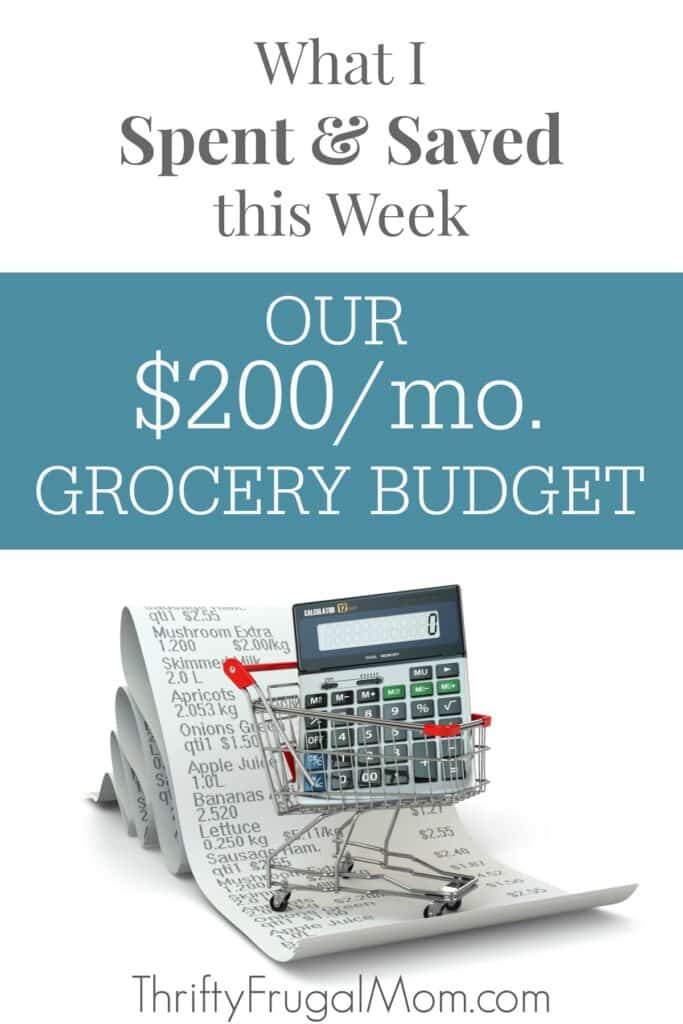 $200 Grocery Budget saving money groceries