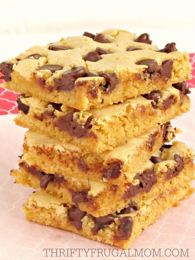 These chewy Blonde Brownies are the absolute best chocolate chip brownie recipe ever! They are super easy to make and a favorite everywhere I take them.