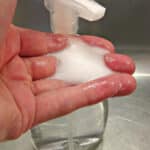foaming soap being pumped into a hand