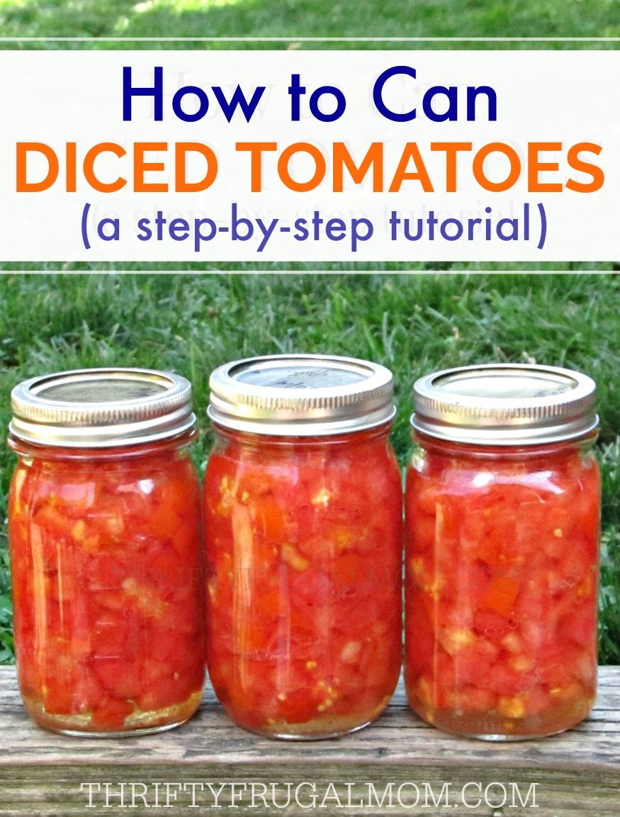 Typisch op tijd formule How to Can Diced Tomatoes (a step-by-step tutorial) - Thrifty Frugal Mom