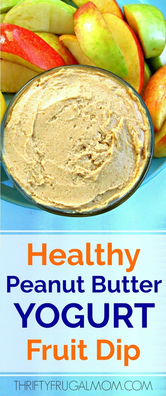 Healthy Peanut Butter Yogurt Fruit Dip