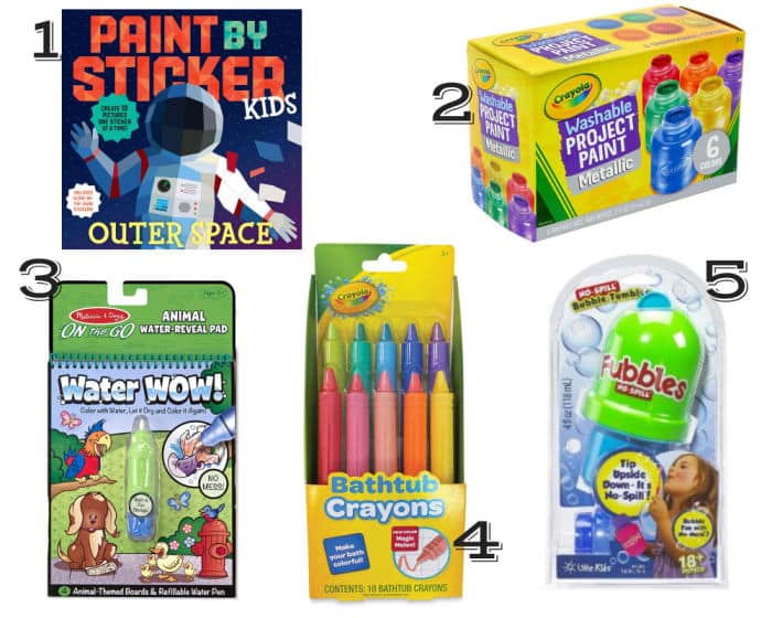 a collage of gifts for kids that cost $10 or less