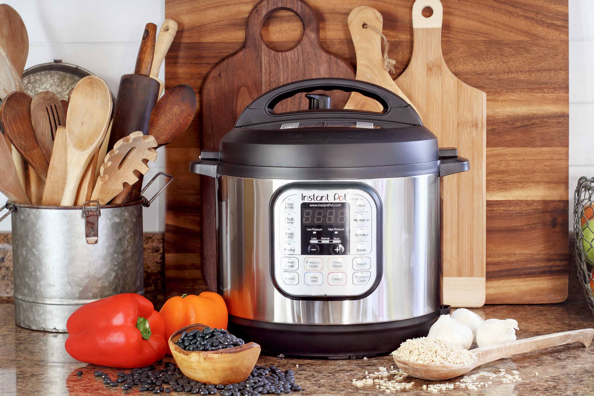 an Instant Pot on a countertop