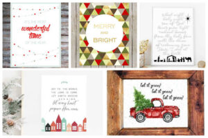 35 Free Christmas Printables to Decorate Your Home - Thrifty Frugal Mom