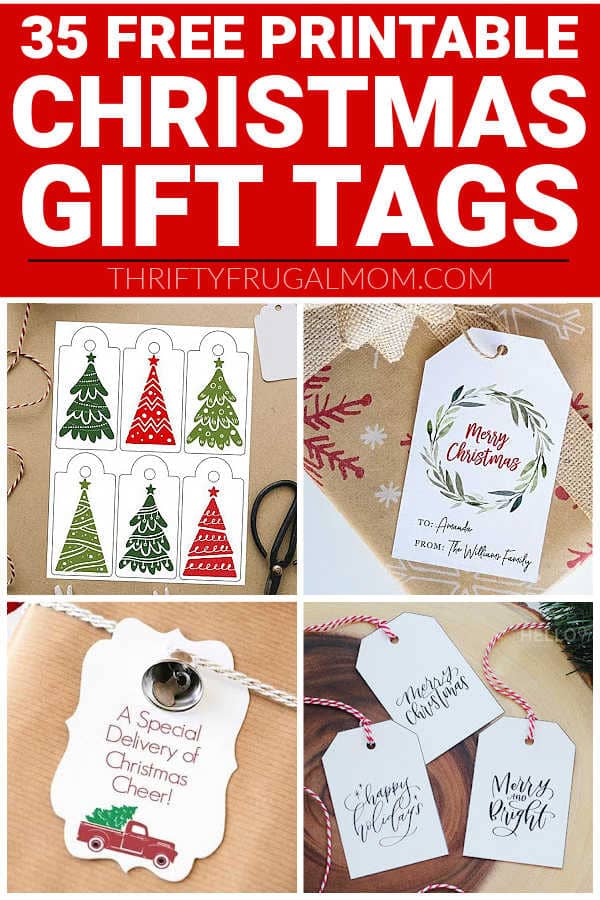 Christmas Gift Tags, Simple Holiday Gift Tags