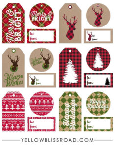 35 Free Printable Christmas Gift Tags - Thrifty Frugal Mom