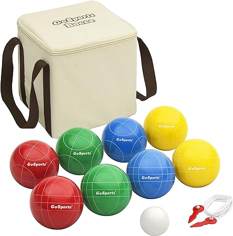 Bocce Ball set - bag with balls and string

