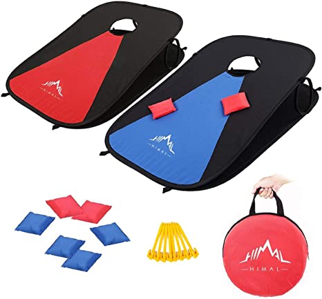Corn hole game with all it's parts - budget family gift idea
