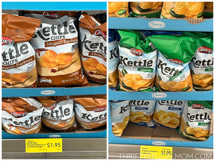 bags of Kettle chips at Aldi