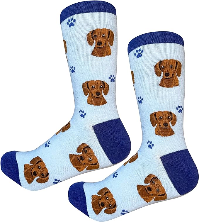 Custom socks with dogs on them.