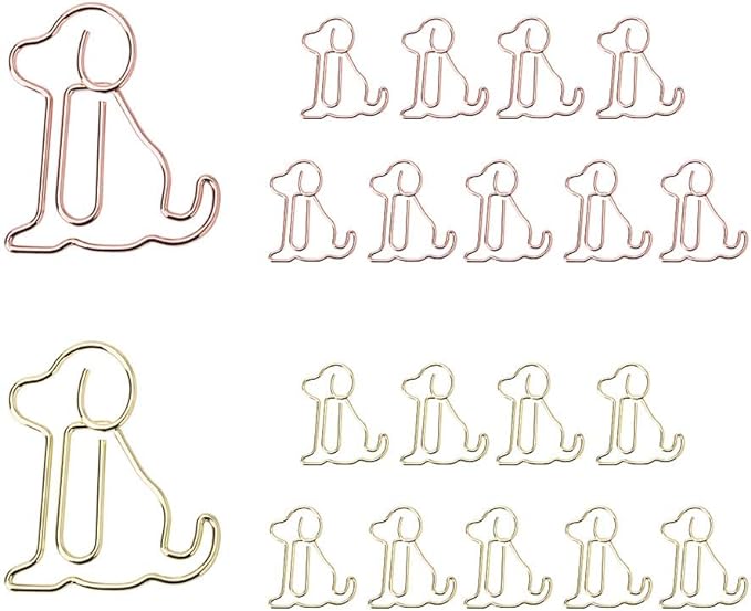 Dog shape paper clips.