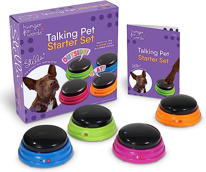 A set of training buttons for dogs.