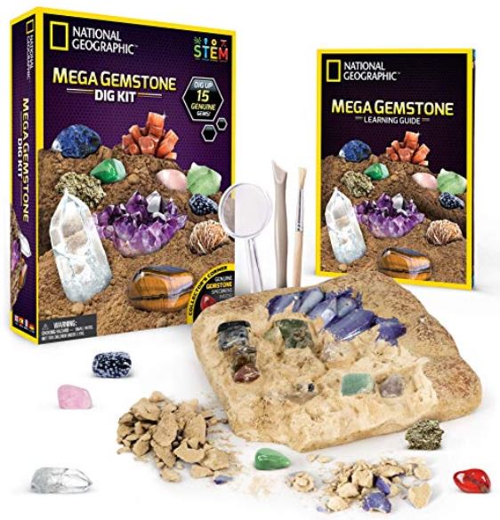 a gem stone dig kit- great gift for kids